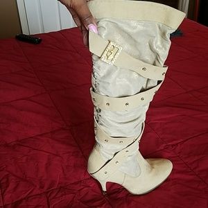 Stunning Tan High Heel Boots